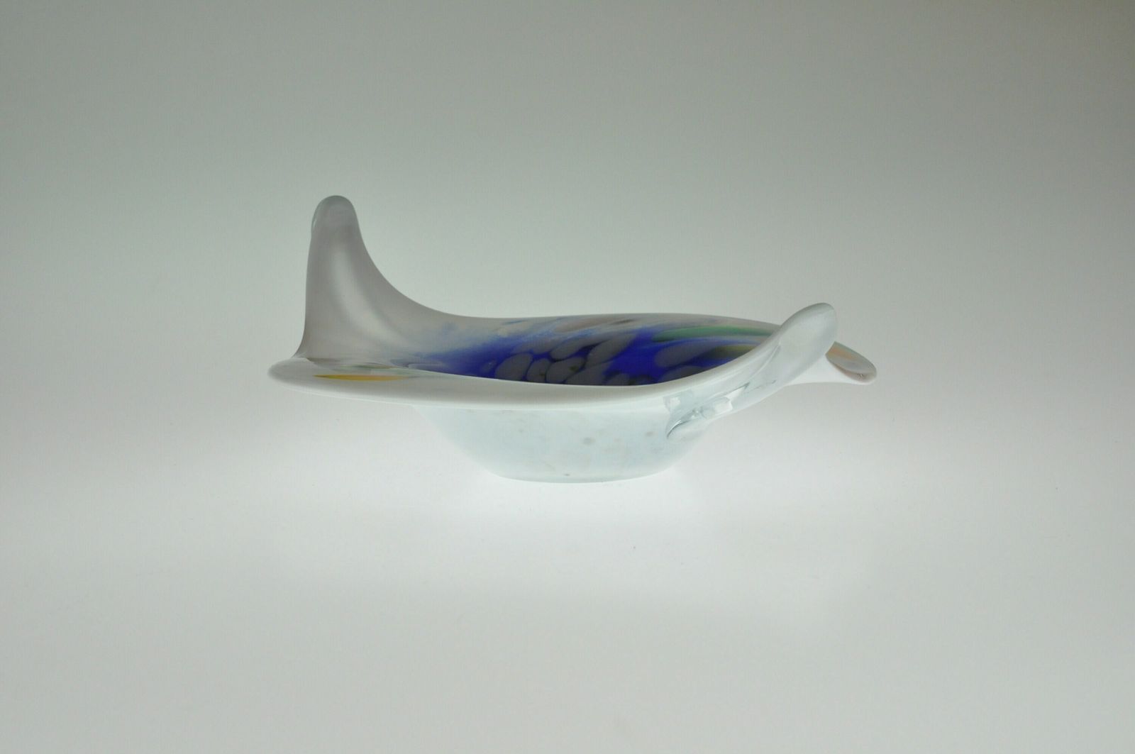 Duitse Glazen Schaal, Handgemaakt Glas, Vintage Schaal, Kunstglas, Duits Kunstglas photo buy