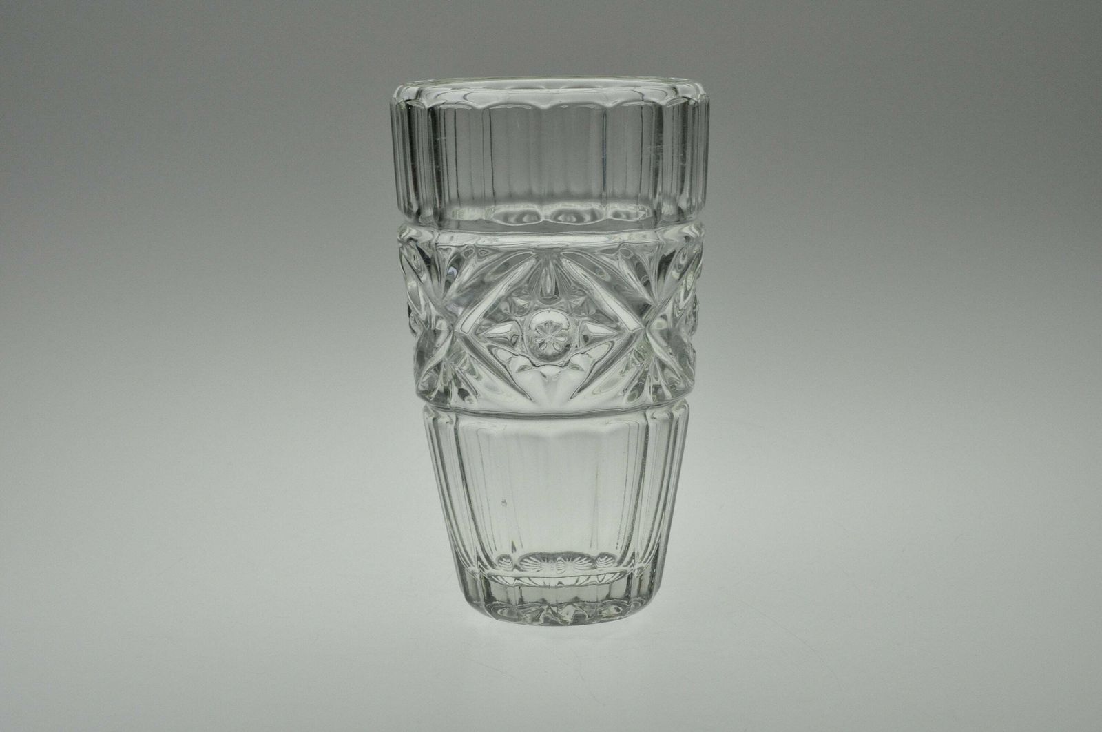Vintage Czech Glass Vase, Vintage Vase, Glass Vase, Sklo Union, Pressed Glass Vase, Czech Glass, Vintage Flower Vase, Mid Century Glass photo 67.0
