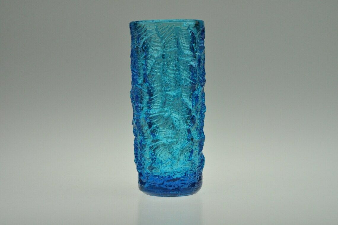Frantisek Peceny Geperst Glas Vaas, Hermanova Hut Glazen Vaas, Vintage Glazen Vaas, Glazen Vaas, Tsjechisch Glas, Tsjechische Glazen Vaas, Vintage Glas photo Woonaccessoires