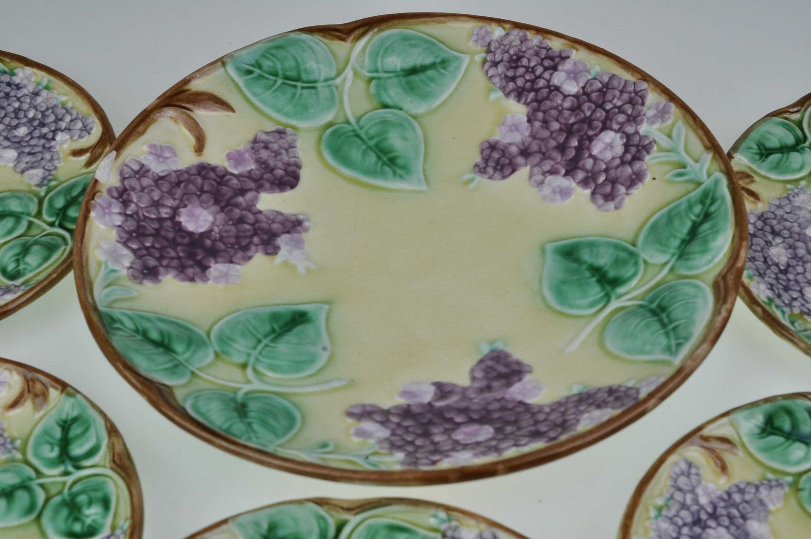 Set Keramische Borden | Tsjechisch Aardewerk | Bloemmotief | Antieke Borden | Vintage Borden | Setprijs photo 82.0