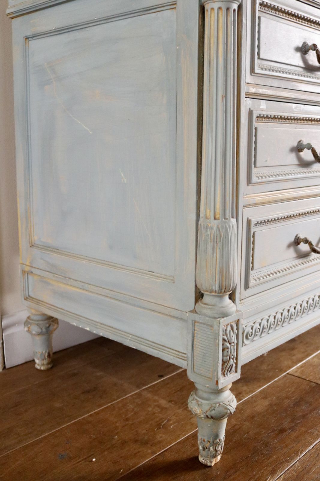 Beautiful French Antique Aged Chest Of Drawers photo Furniture