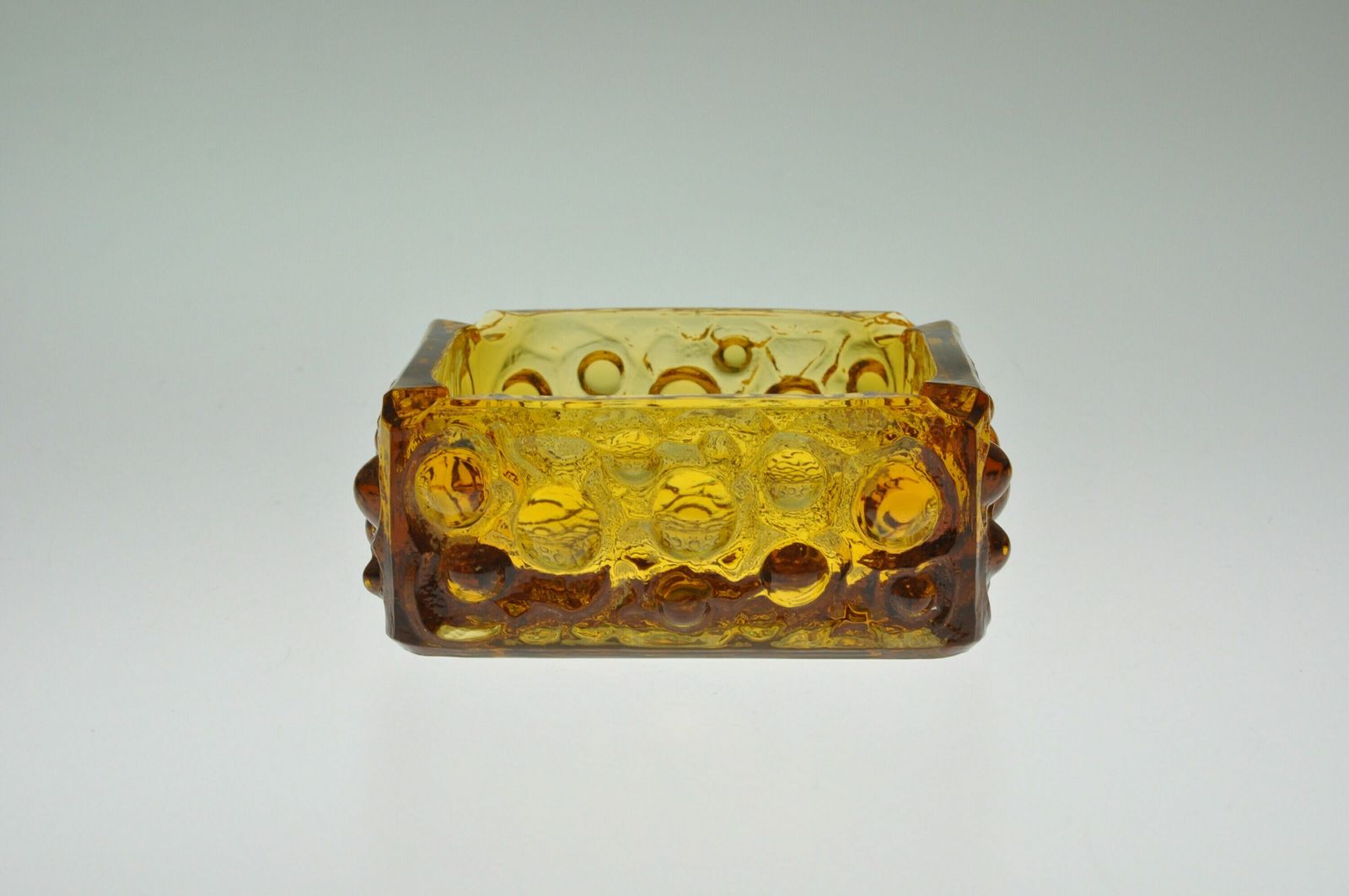 Jiri Brabec Rosice Sklo Union Glass Ashtray, Czech Glass, Vintage Ashtray, Antique Ashtray, Antique Ashtrays, Vintage Glass Ashtray, Ashtray photo for sale