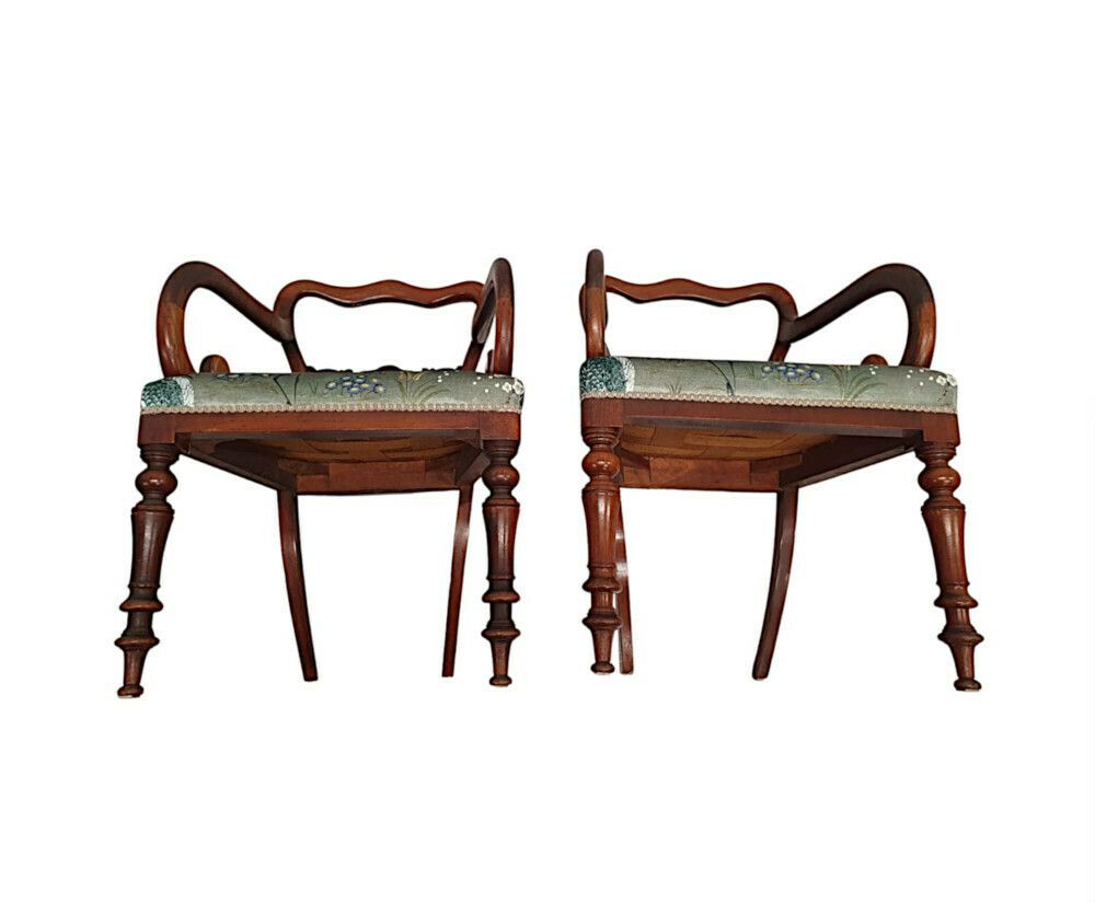 Pair Of 19th Century Mahogany Carver Armchairs photo Furniture