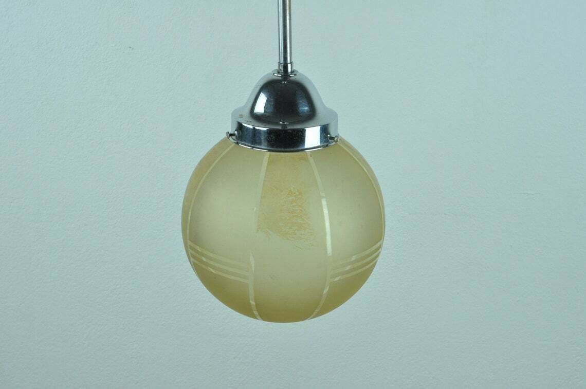 Art Deco Globe Lamp  Art Deco Globe Light  Art Deco Globe Pendant Lamp  Kitchen Lighting  Kitchen Light Pendant Pendant Lighting photo 155.0
