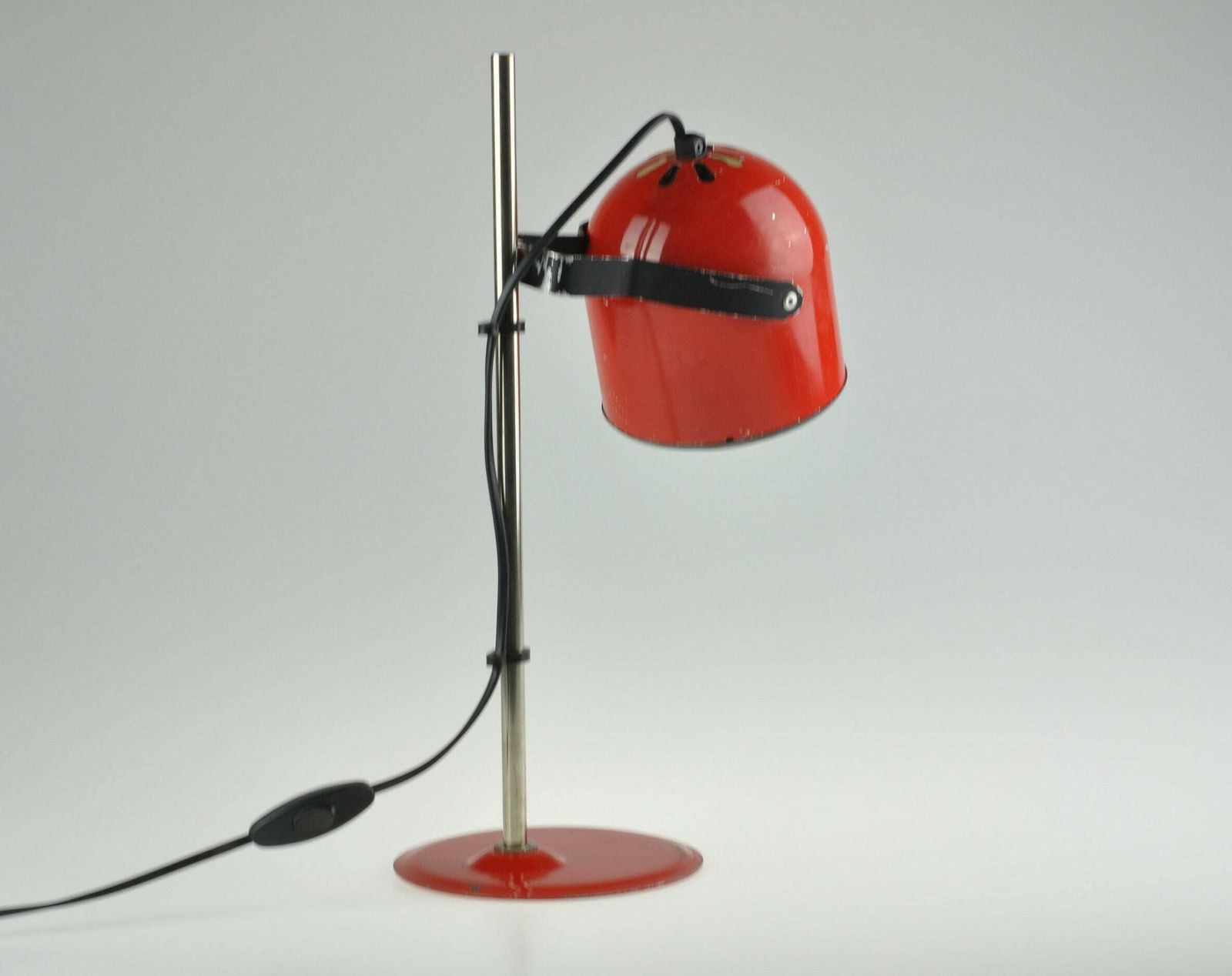 Industrial Desk Lamp, Industrial Lamp, Architect Lamp, Desk Lamp, Mid Century Lamp, Red Lamp, Mid Century Lighting, Table Lamp Desk Light photo furniture