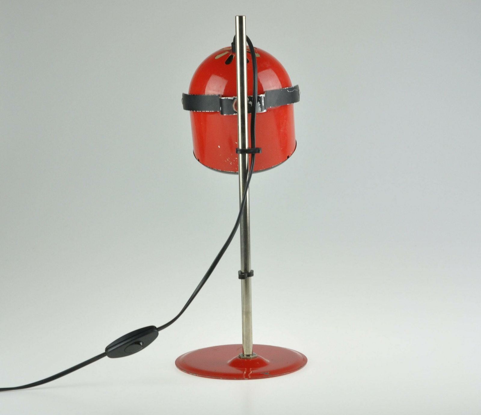 Industrial Desk Lamp, Industrial Lamp, Architect Lamp, Desk Lamp, Mid Century Lamp, Red Lamp, Mid Century Lighting, Table Lamp Desk Light photo for sale