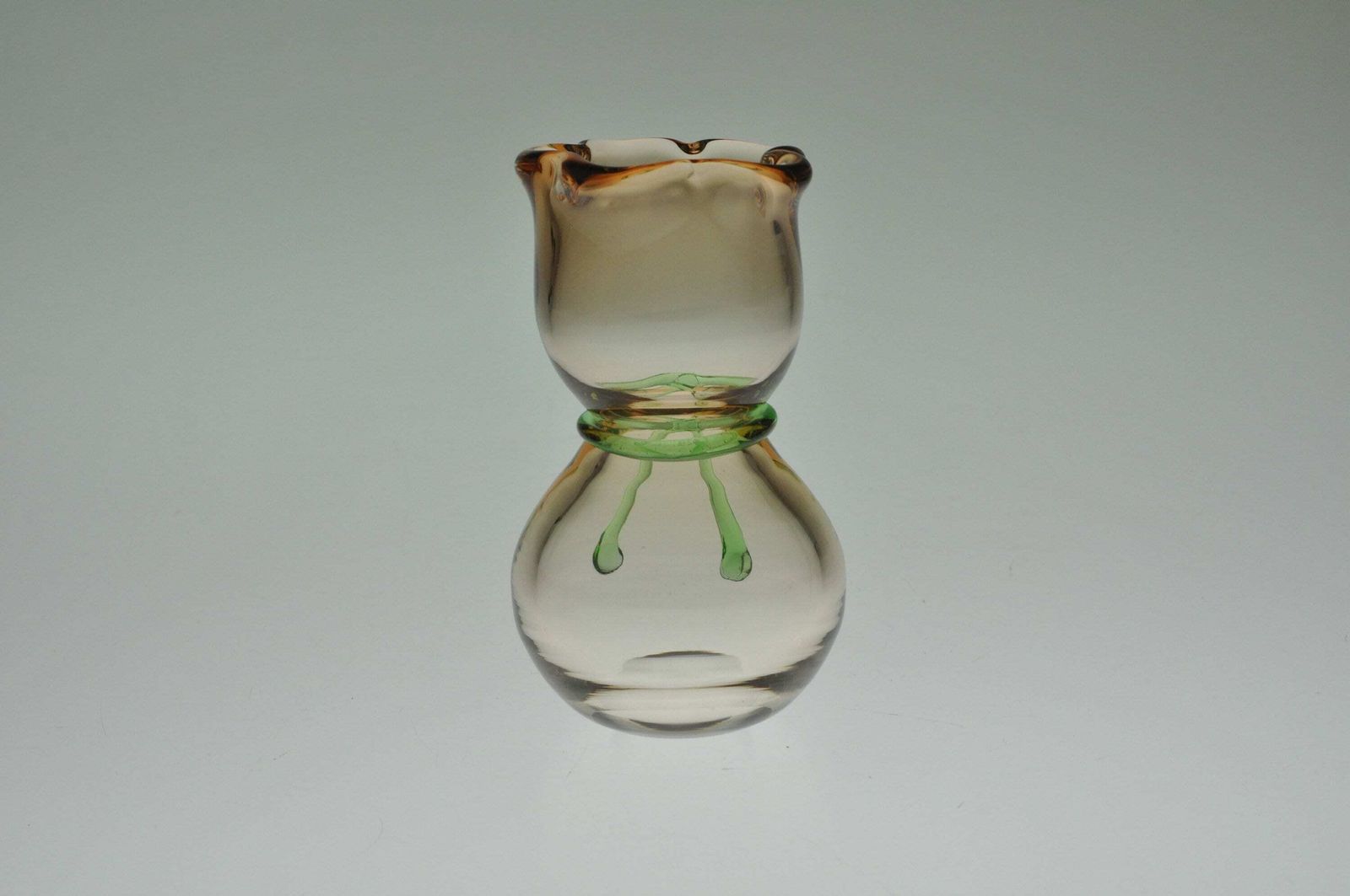 Rene Roubicek Skrdlovice Glazen Vaas, Tsjechische Vaas, Tsjechisch Glas, Kunstglas Vaas, Kunstglas, Vintage Vaas, Vintage Glas, Bloemenvaas, Boheems