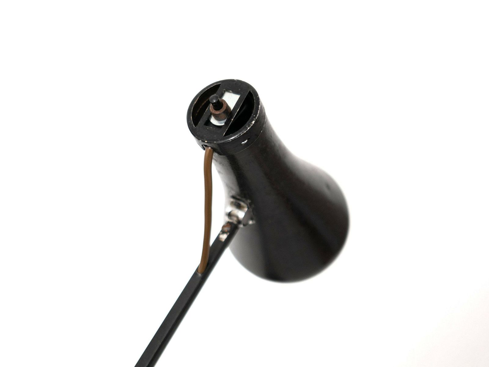 Black Vintage Mid Century Angle Poise Desk Lamp / Office Lamp By Herbert Terry, 1960's: Stylish Illumination For Home Decor photo buy