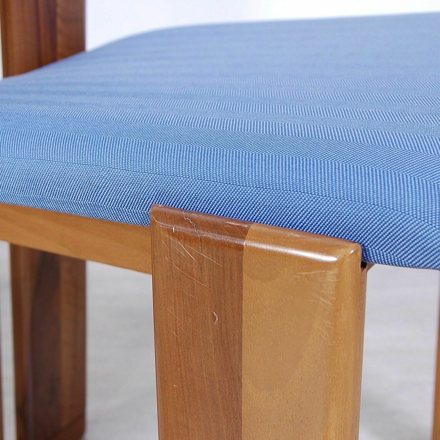 8331.0 Set Of 4 Walnut Chairs, Marengo Series, Designed By Tarcisio Colzani For Mobilgirgi, 1970s photo