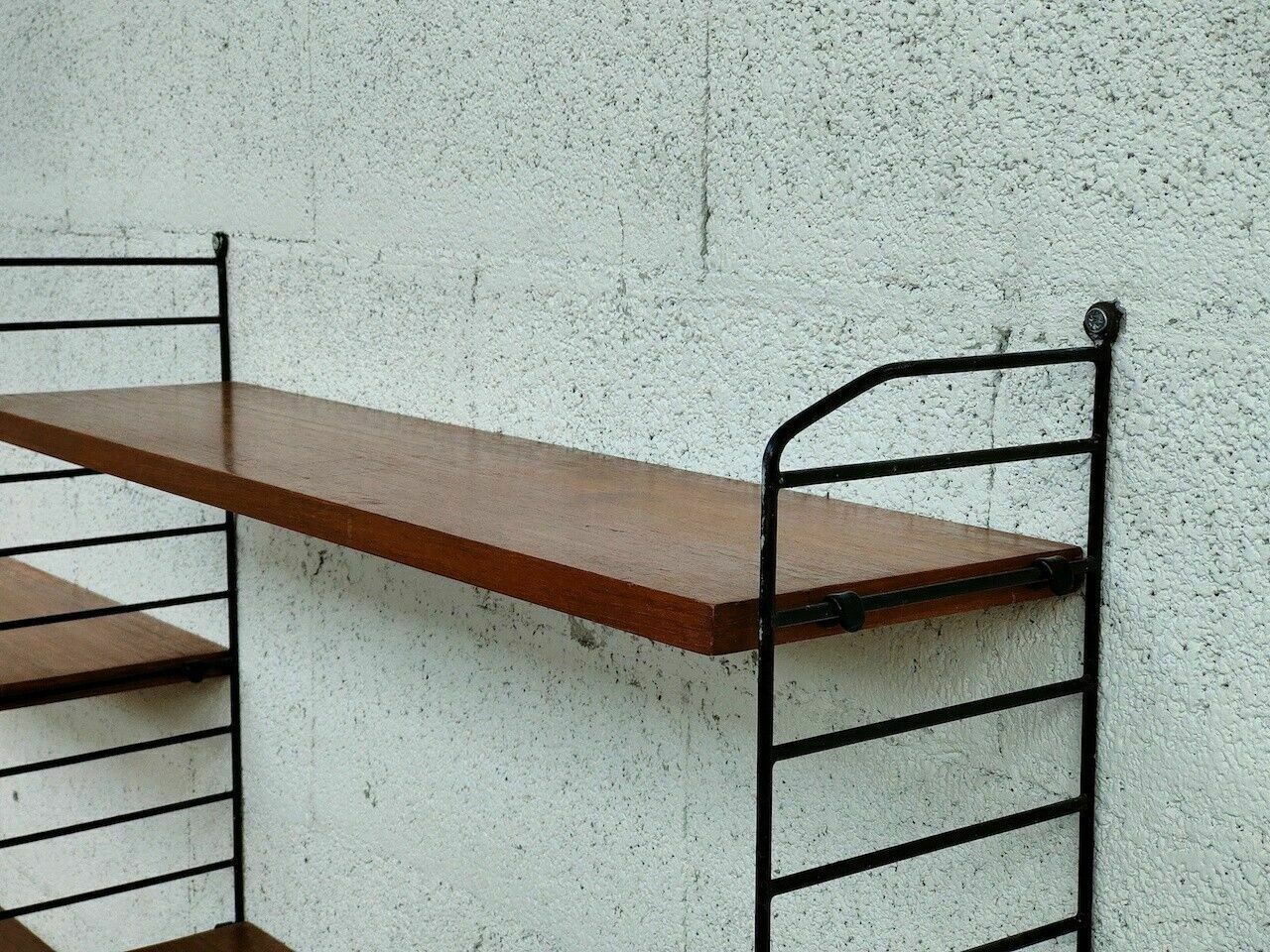 Nordic Scandinavian Style Stripes Bookcase From The 60s. photo vinterior