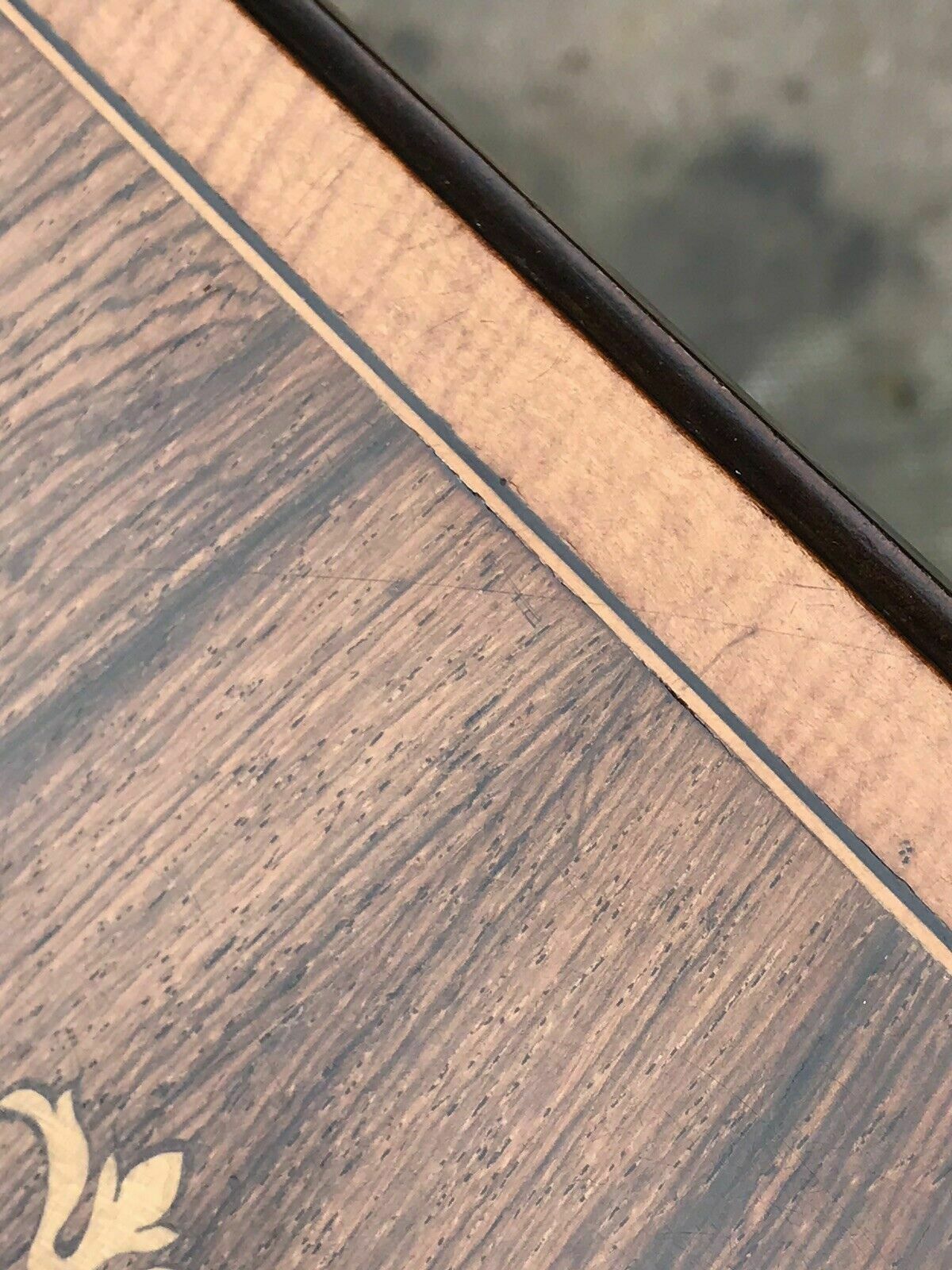 photo furniture Aesthetic Movement Inlaid Rosewood Occasional Table.