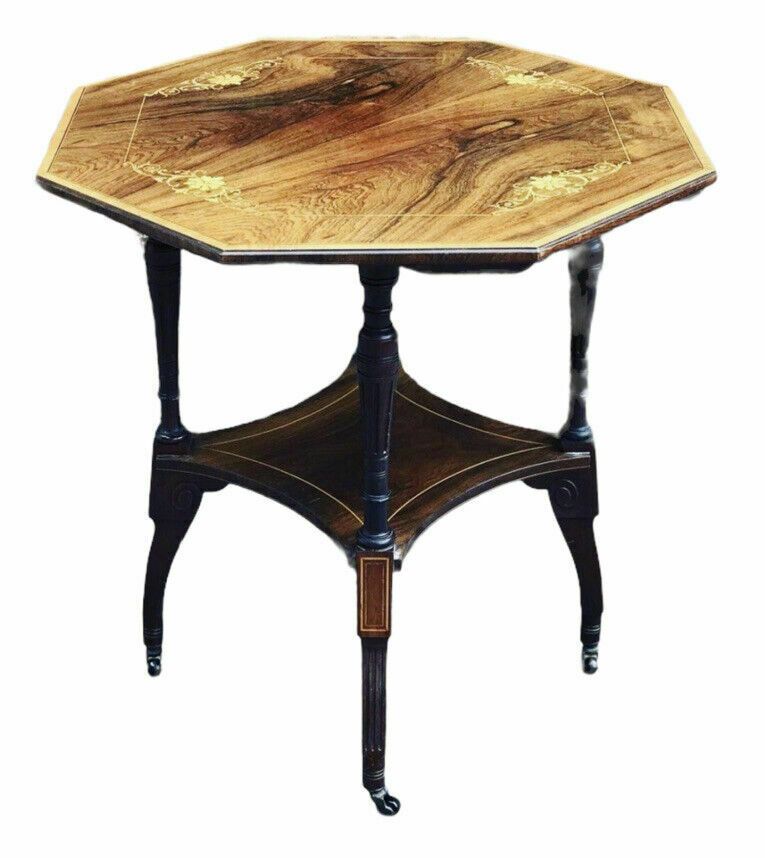 photo for sale Aesthetic Movement Inlaid Rosewood Occasional Table.
