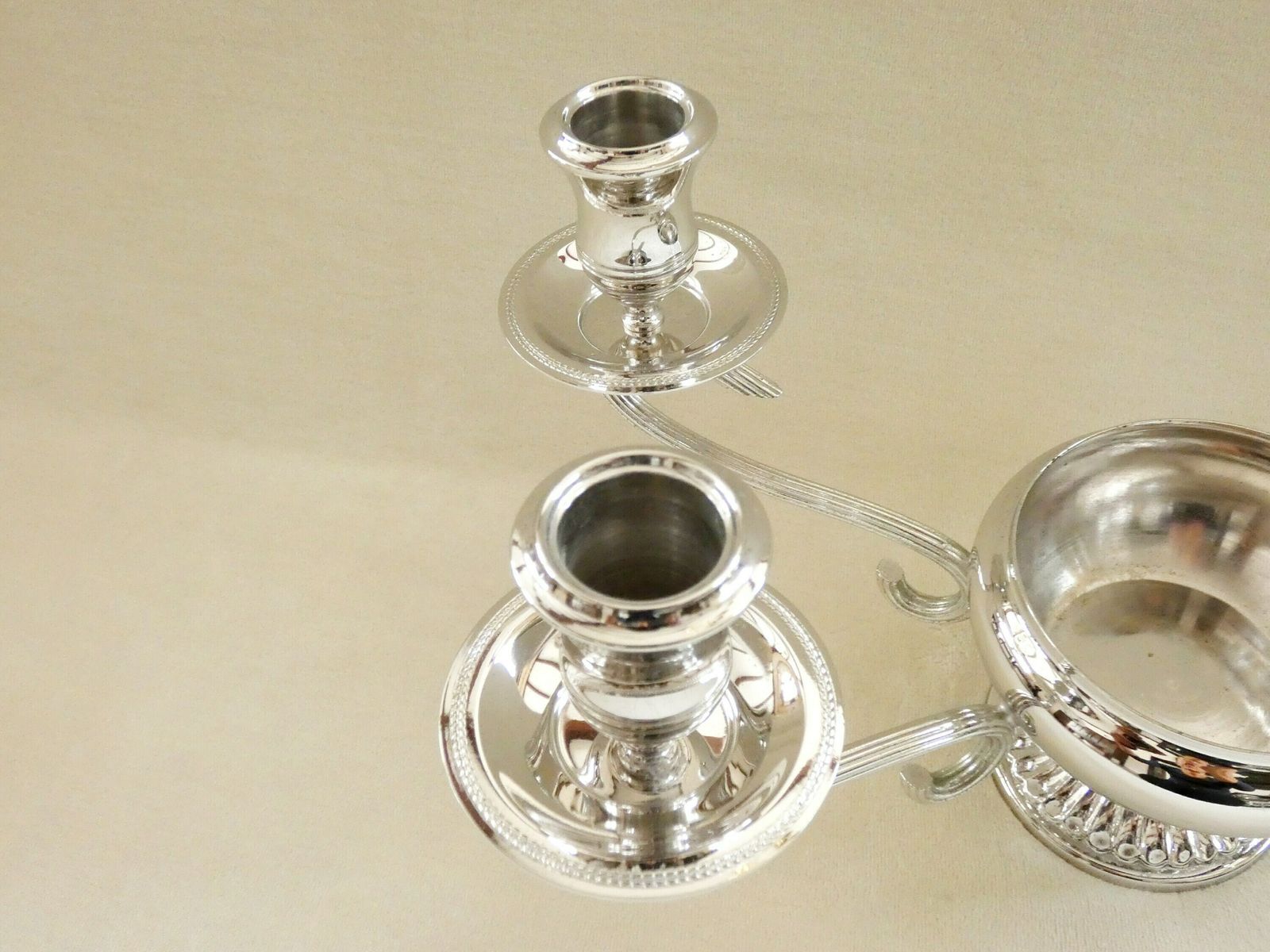Vintage Silver Plated Candlestick Rhodargo Candle Holder 4/5 Candles Candelabra Delheid Frères Belgium 60s photo Home Decor