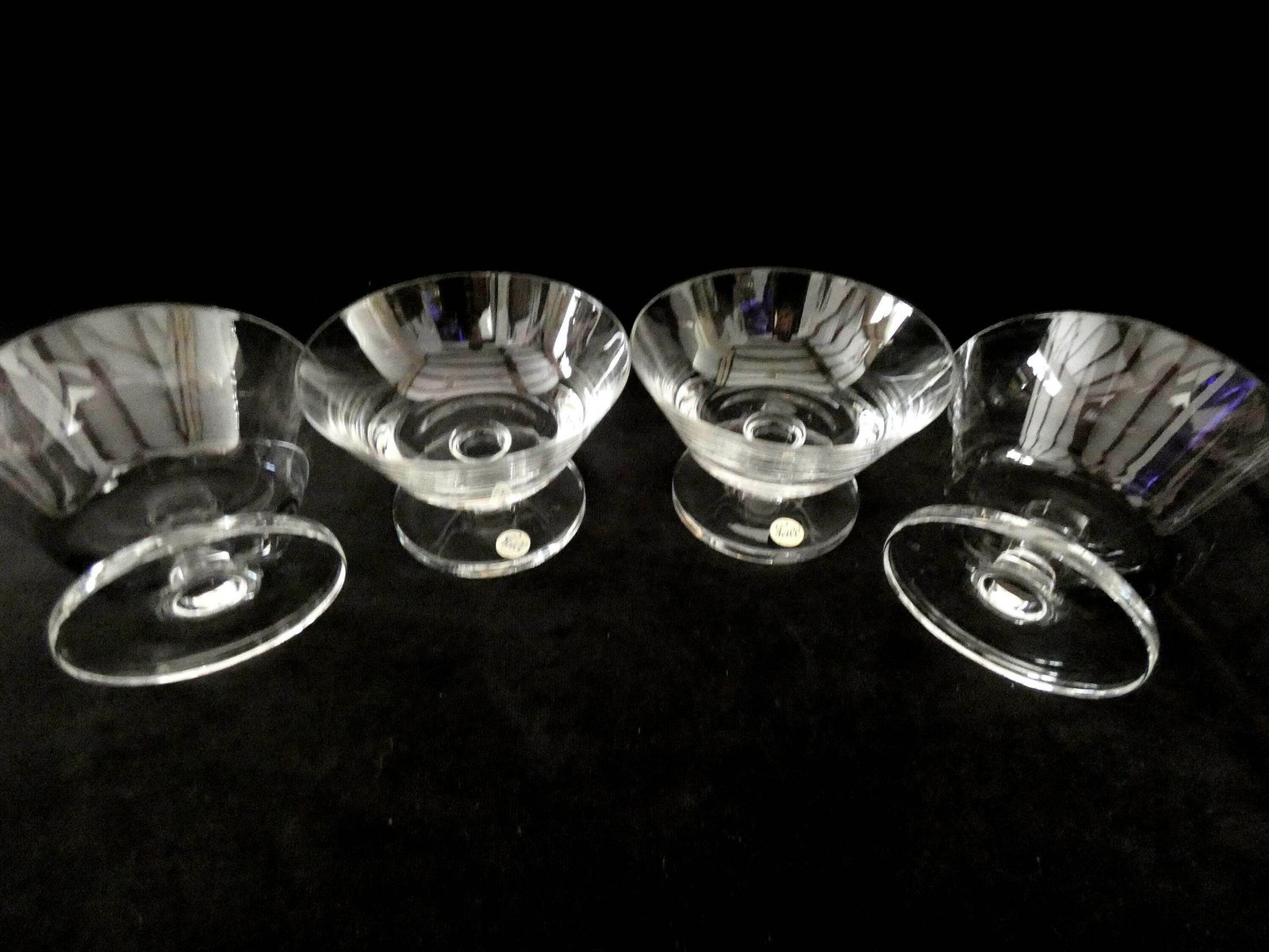 Vintage Peill Duitsland Champagneglazen, Loodkristal Champagne Coupes, Mid Century Peill And Putzler, Duits Kristal Ijscoupes photo 108.0
