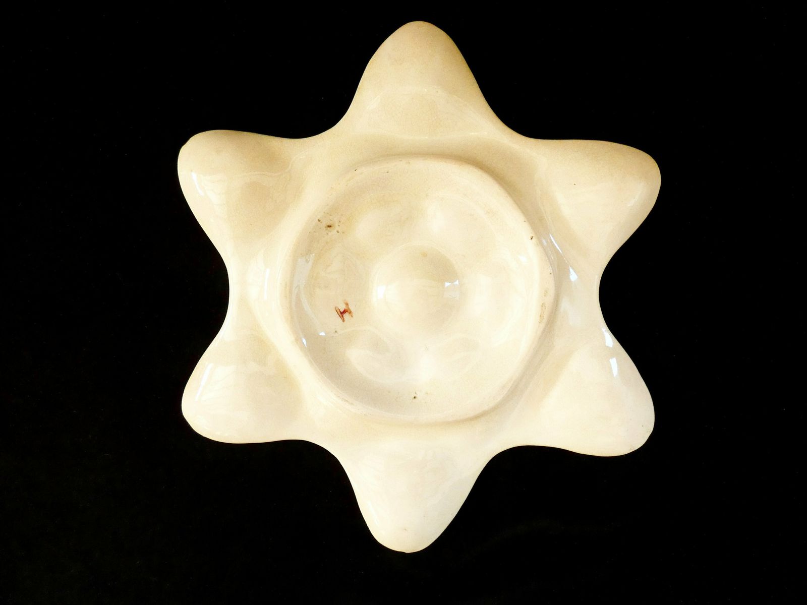 19th Century Majolica Fish Heads Oyster Plate Antique French Ceramic Palissy Star Platter photo buy