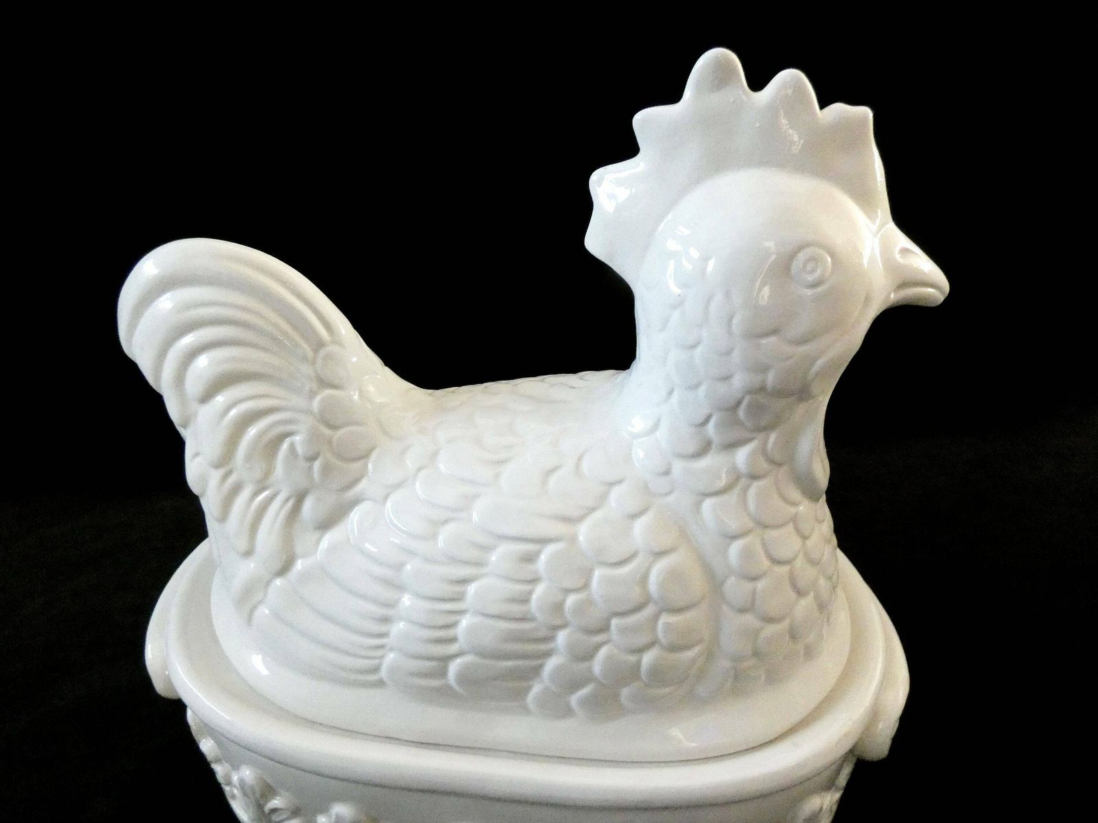 Bassano Chicken Tureen Vintage Majolica Hen Soup Tureen Italian Ceramic Rooster Covered Tureen Serving Bowl Bassano Pottery 60s photo buy