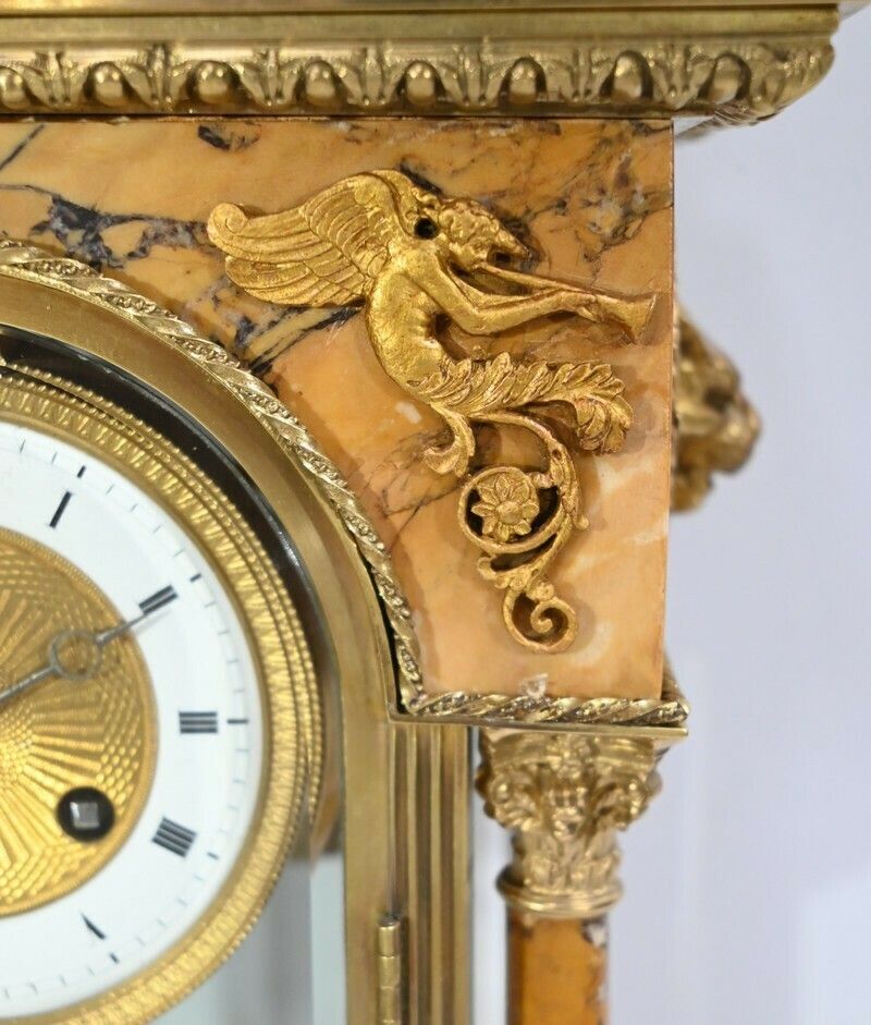 photo for sale Important Fireplace Trim In Marble And Bronze  Empire Style  2nd Part 19th