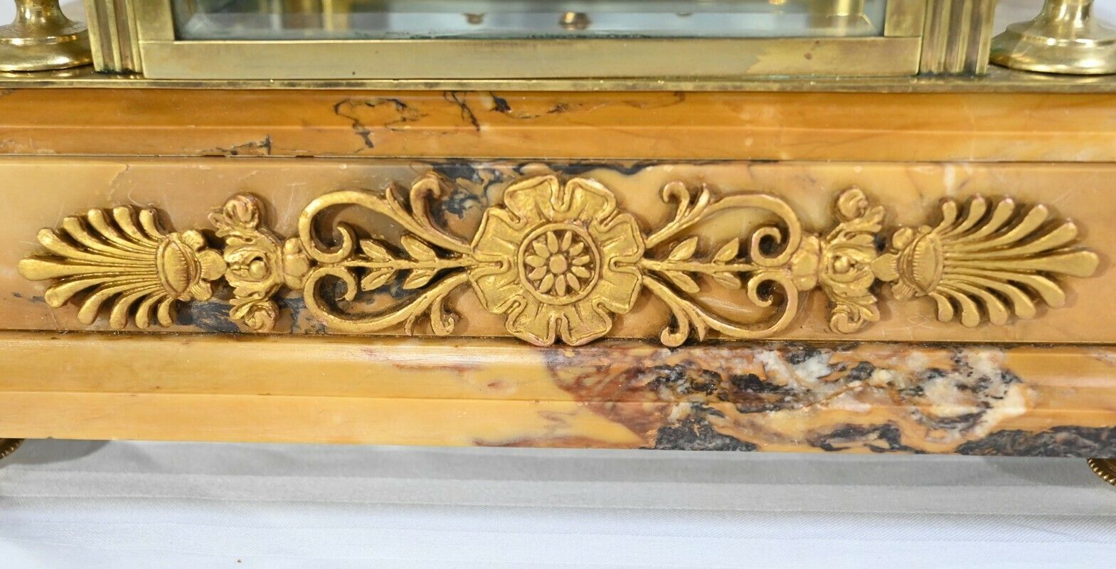 3408.8348386099997 Important Fireplace Trim In Marble And Bronze  Empire Style  2nd Part 19th photo