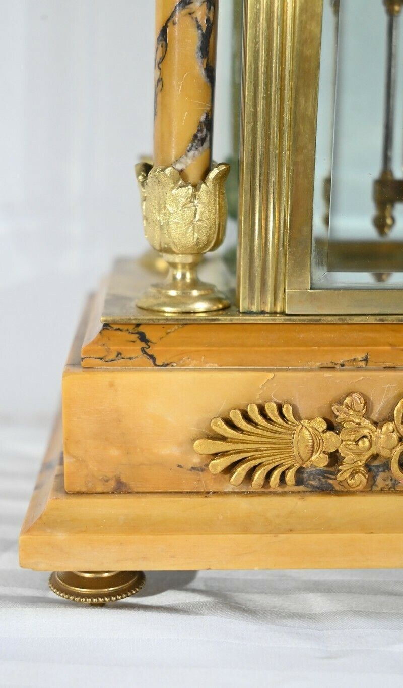 photo vinterior Important Fireplace Trim In Marble And Bronze  Empire Style  2nd Part 19th