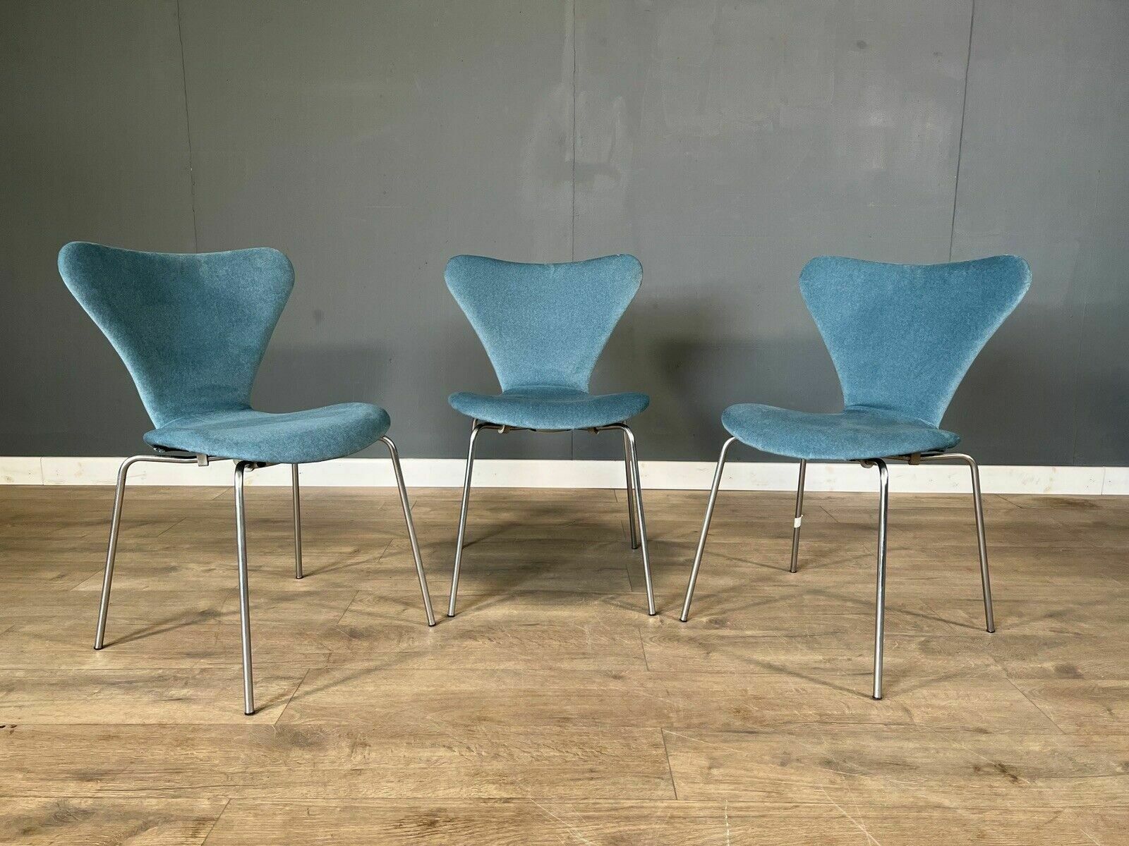 Set Of 3 Fritz Hansen Series 7 Chairs 1969