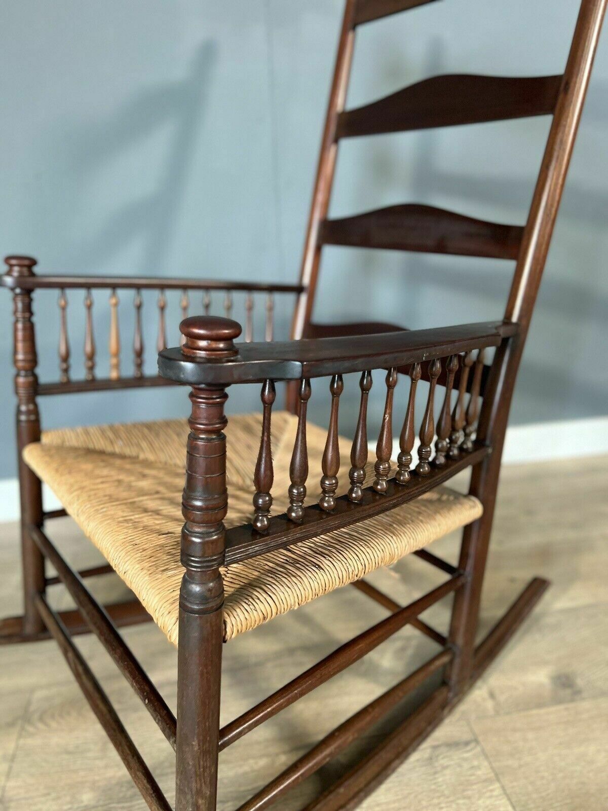 A Very Stylish Mahogany Rocking Chair In The Shaker Style photo 395.0