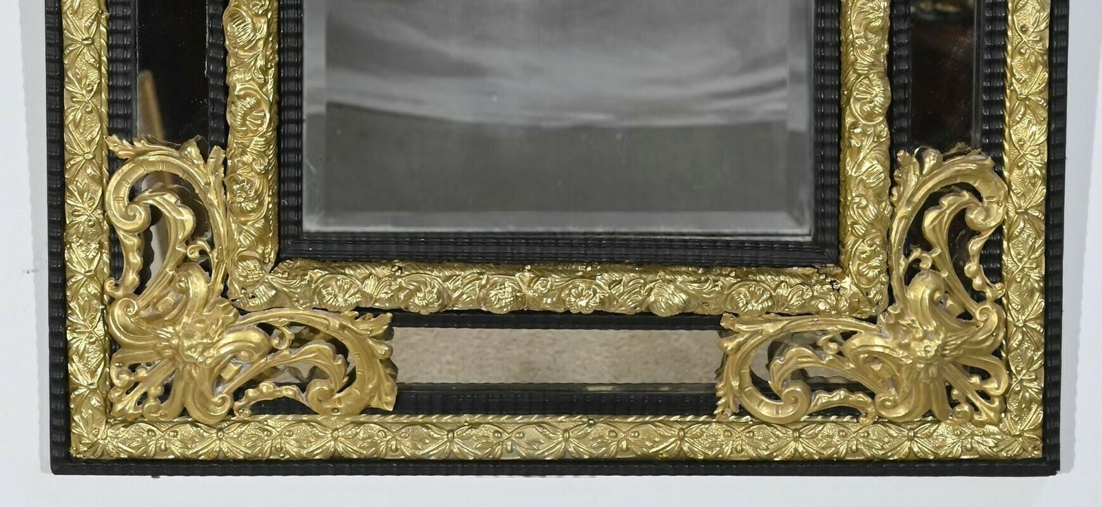photo buy Brass Beaded Mirror Napoleon III Period  Mid 19th Century
