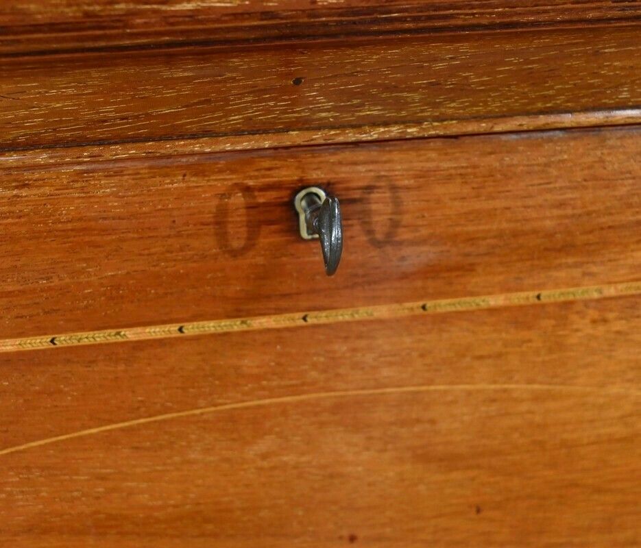 photo vinterior Small Secretary Known As Billet Doux In Solid Mahogany England  Early 20th Century