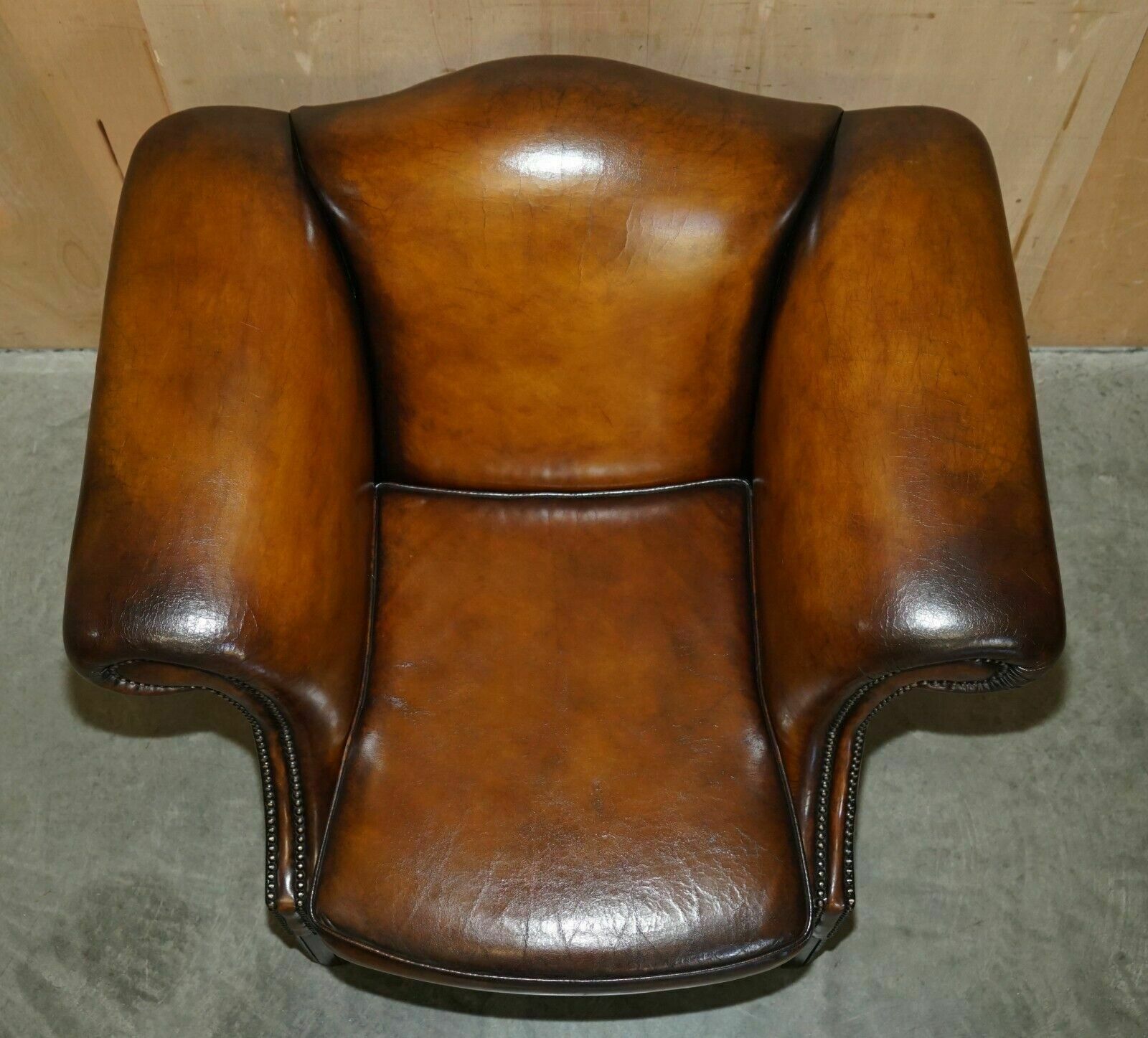 Fine Antique Regency Humpback Style Restored Brown Leather Sofa Armchair Suite photo 9500.0