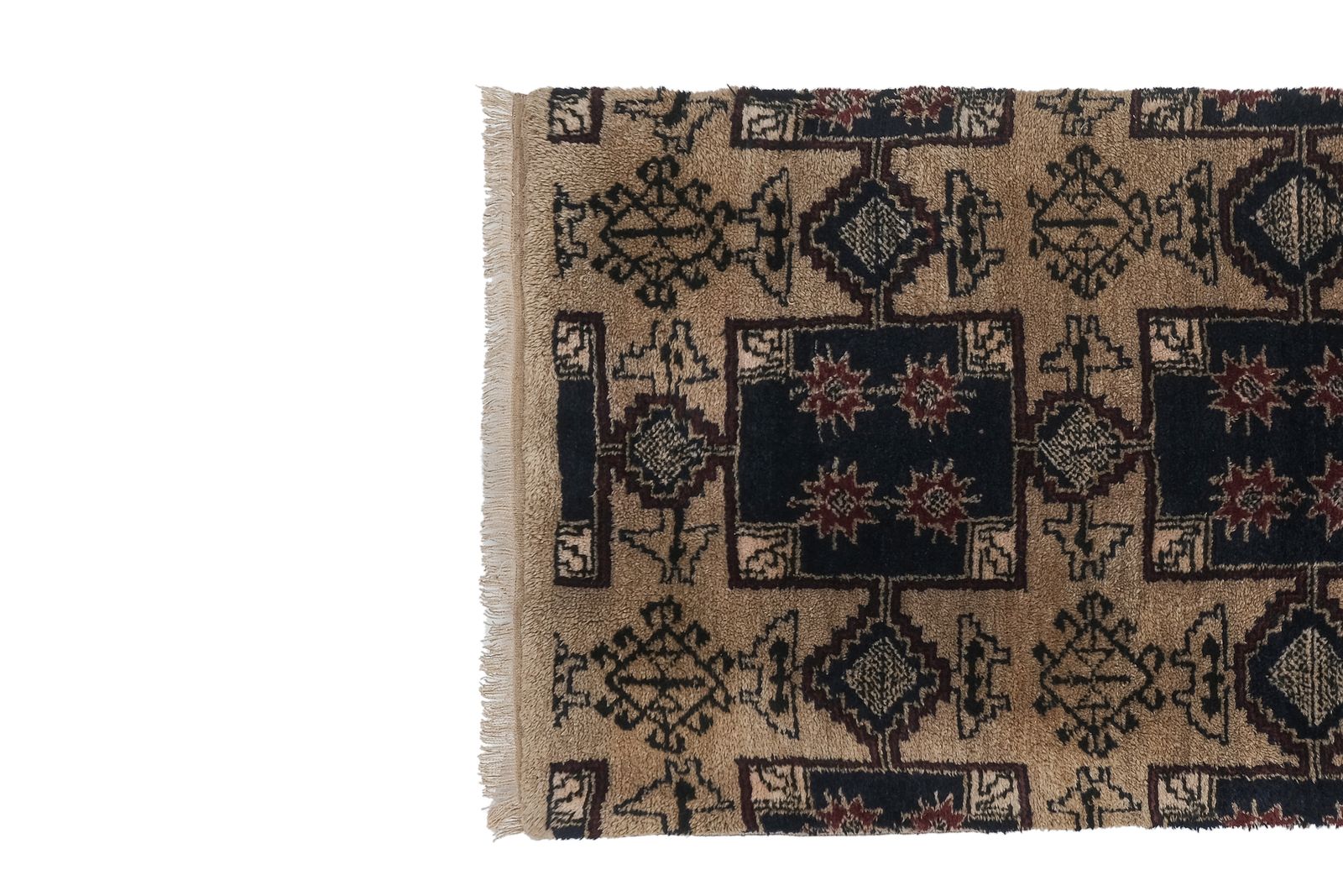 800.0 1960s Vintage Brown Turkish Tulu Rug 2'11'' X 6'4'' photo