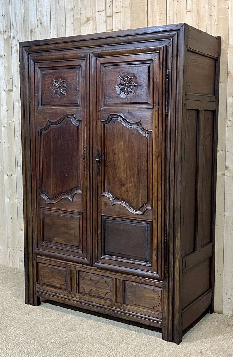 Breton Wardrobe In Cherry And Chestnut photo furniture
