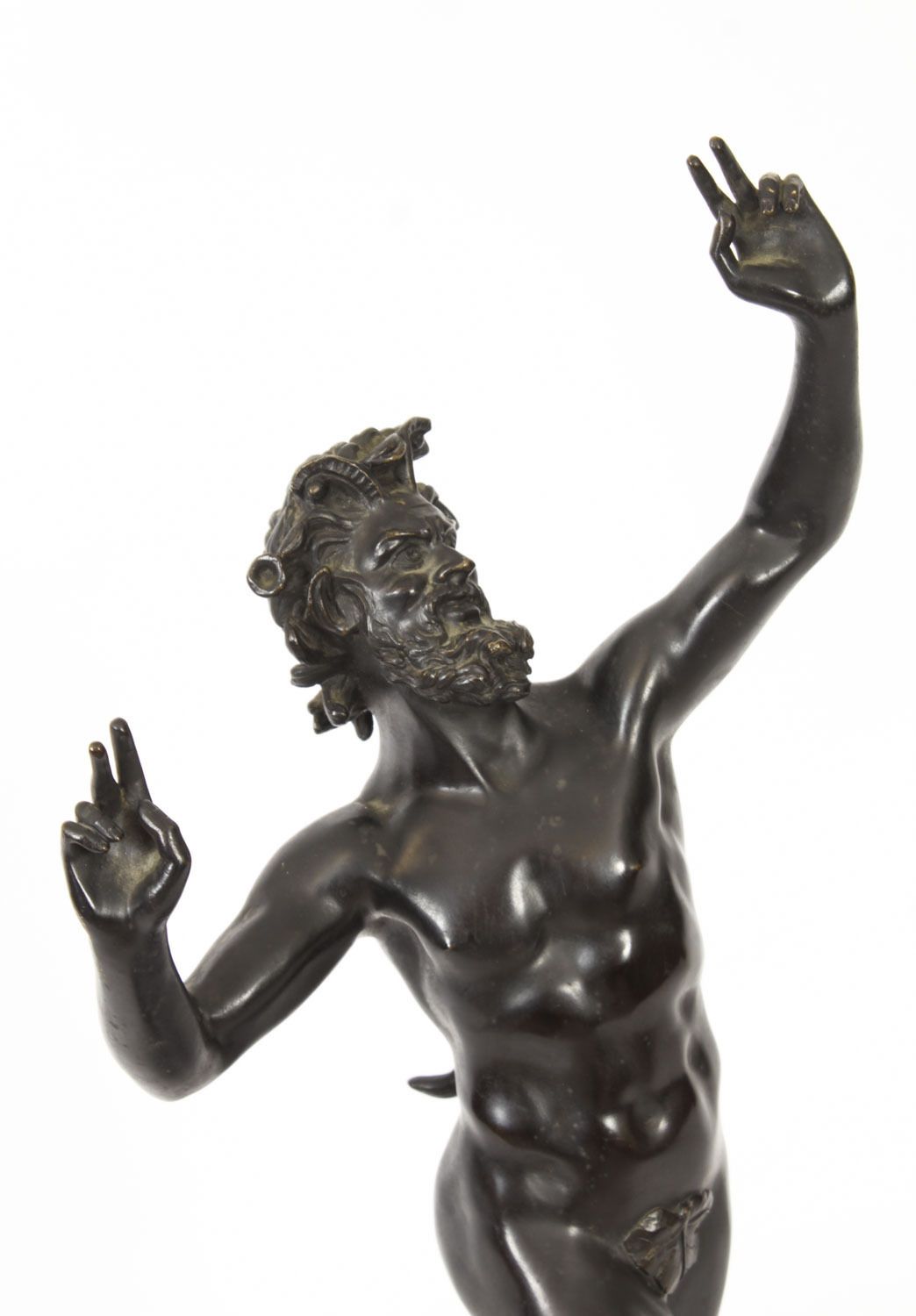 Antique Large Bronze Of  Pan Dancing Musee De Naple,Circa 1870 19th C photo Art