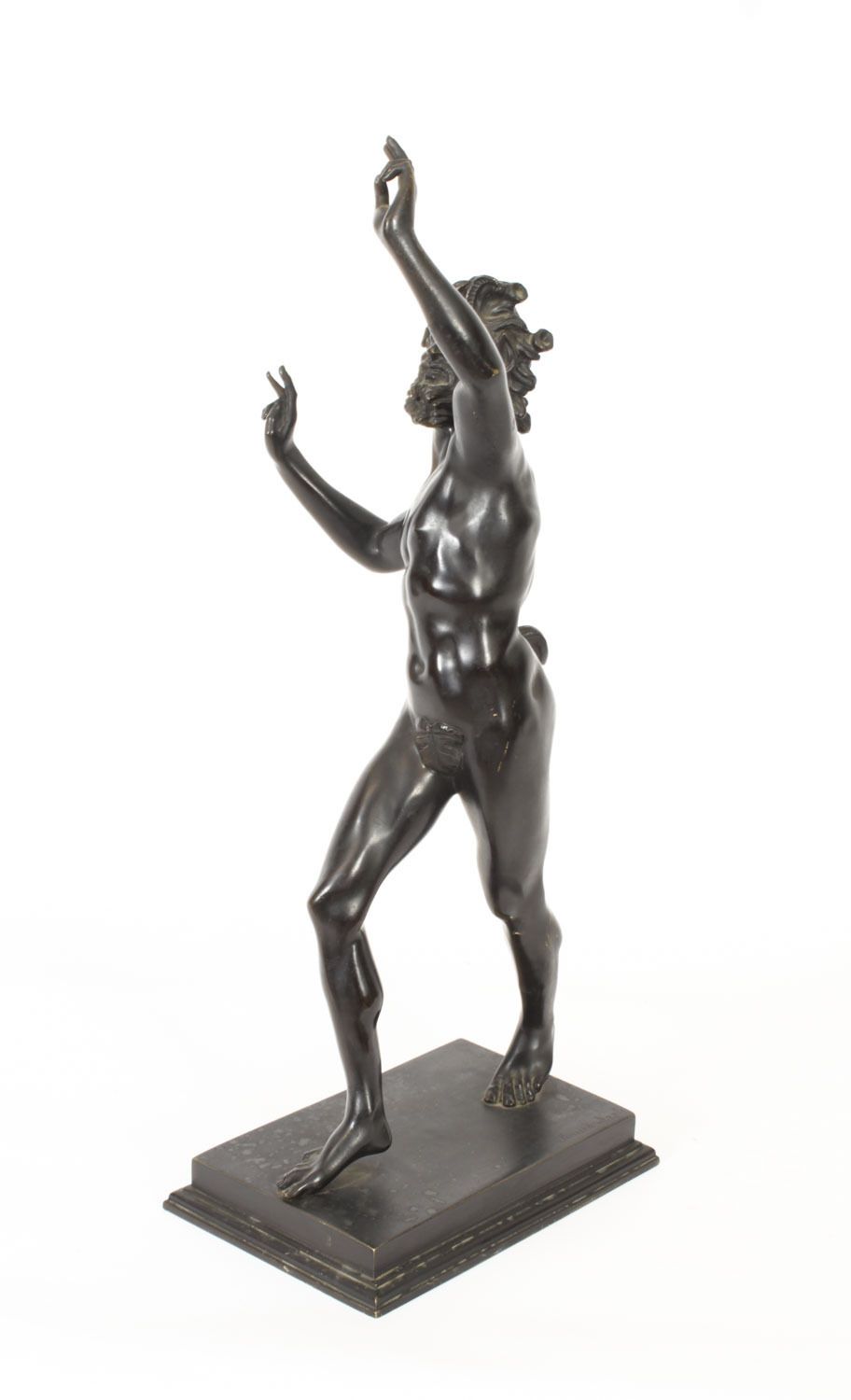 Antique Large Bronze Of  Pan Dancing Musee De Naple,Circa 1870 19th C photo vintage