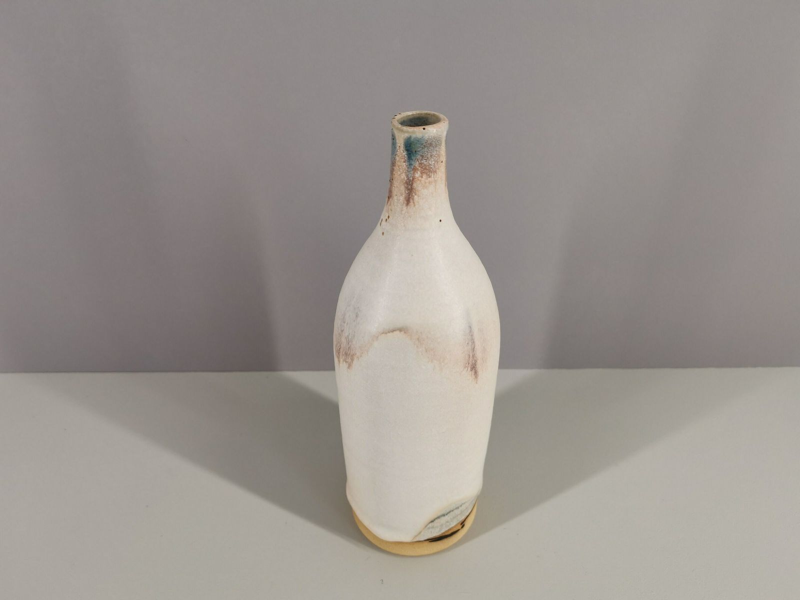 French Soliflore Vase In Glazed Stoneware / French Ceramics / Craftsmanship / France / Twentieth Century photo Home Decor