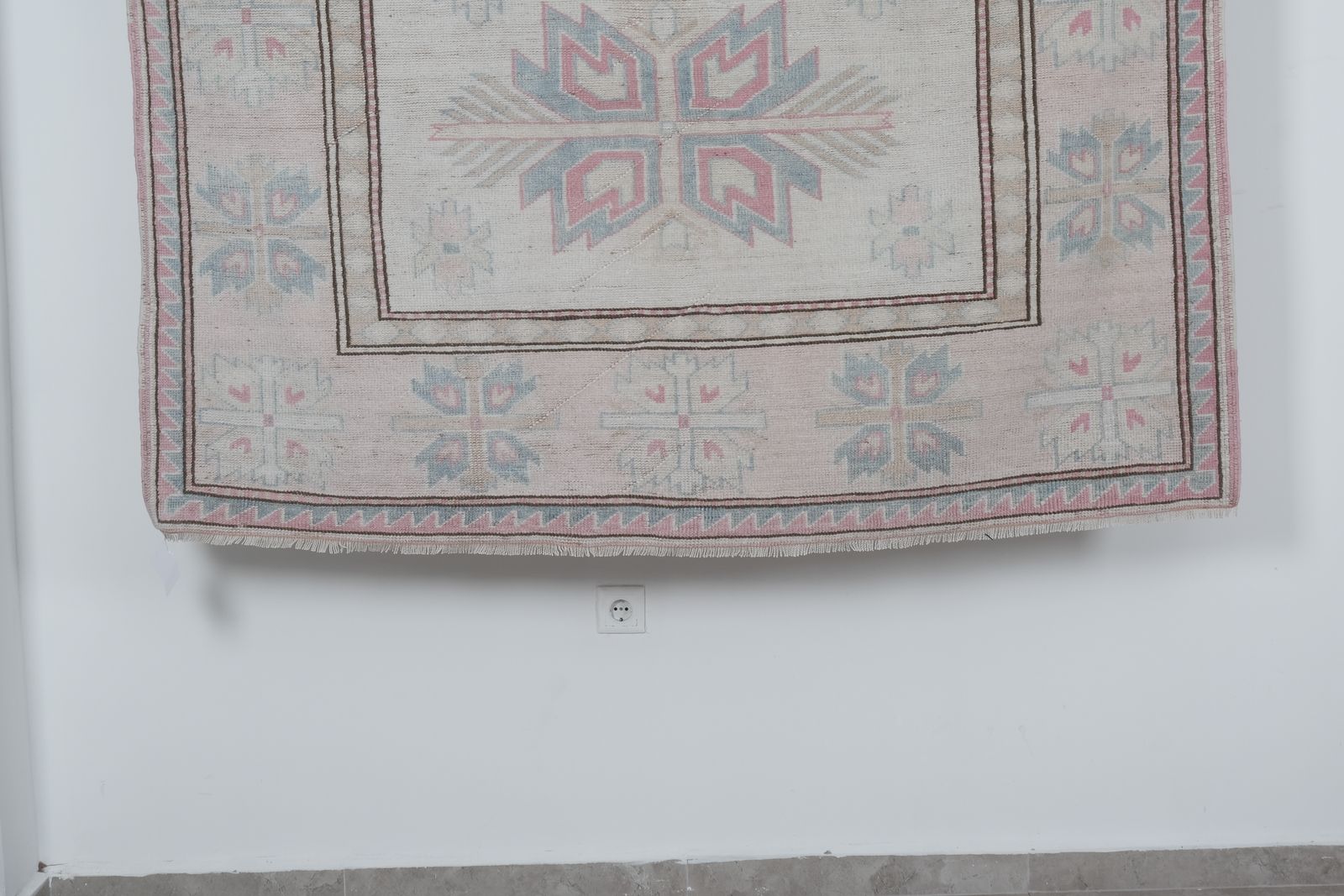 Decorative Soft Muted Color Turkish Oushak , Living Room  5'11'' X 7'3'' photo for sale