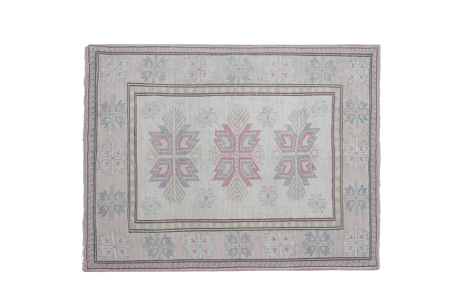 Decorative Soft Muted Color Turkish Oushak , Living Room  5'11'' X 7'3'' photo Textiles