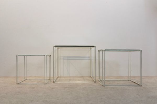 Isocele Graphical Nesting Tables By Max Sauze For Atrow, 1970s photo 1019.2
