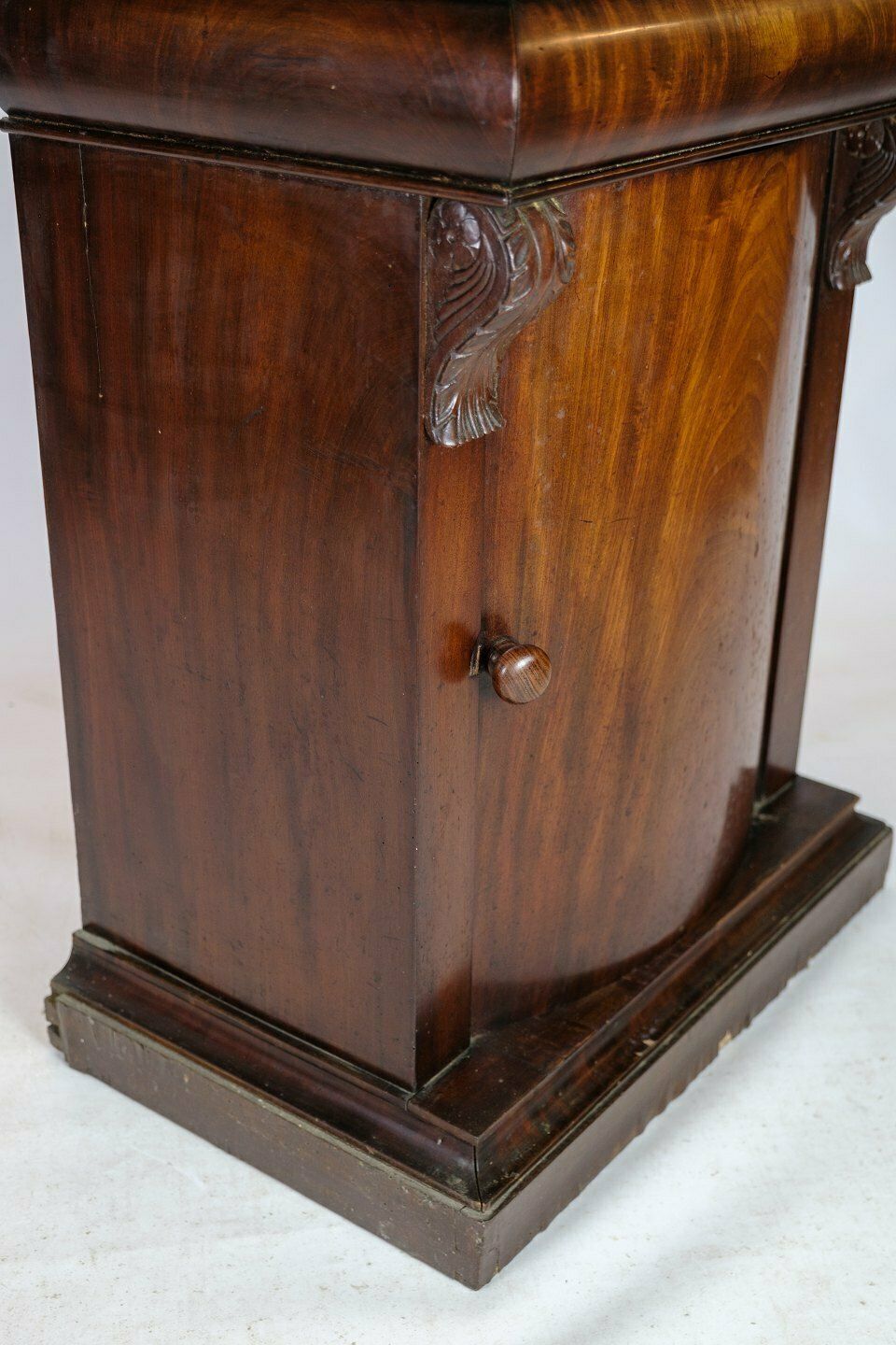 Entrance Furniture In Mahogany With Curved Front From 1860s photo vintage