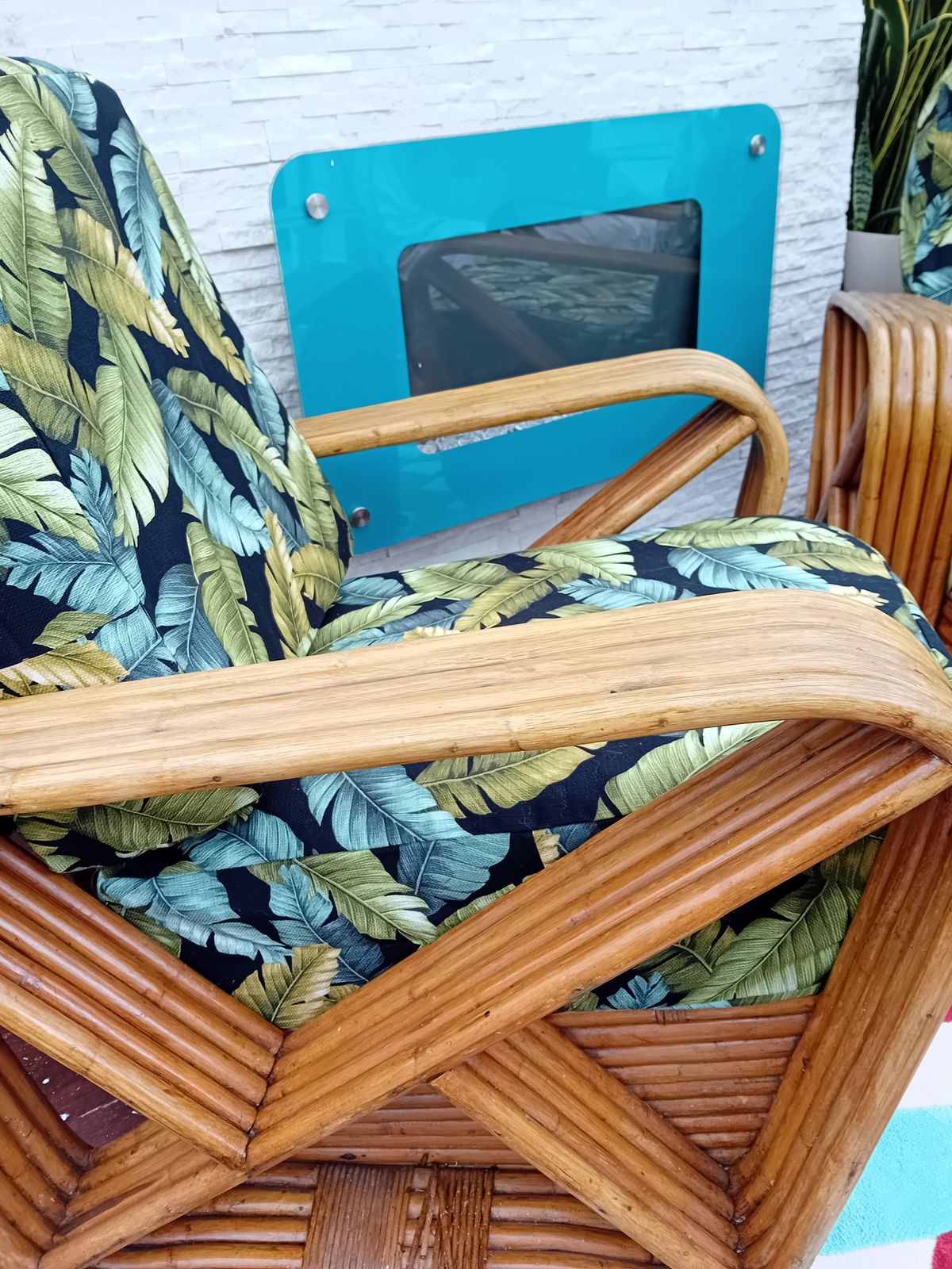 Mid Century  Paul Frankl Style Pretzel Bamboo Chairs photo furniture