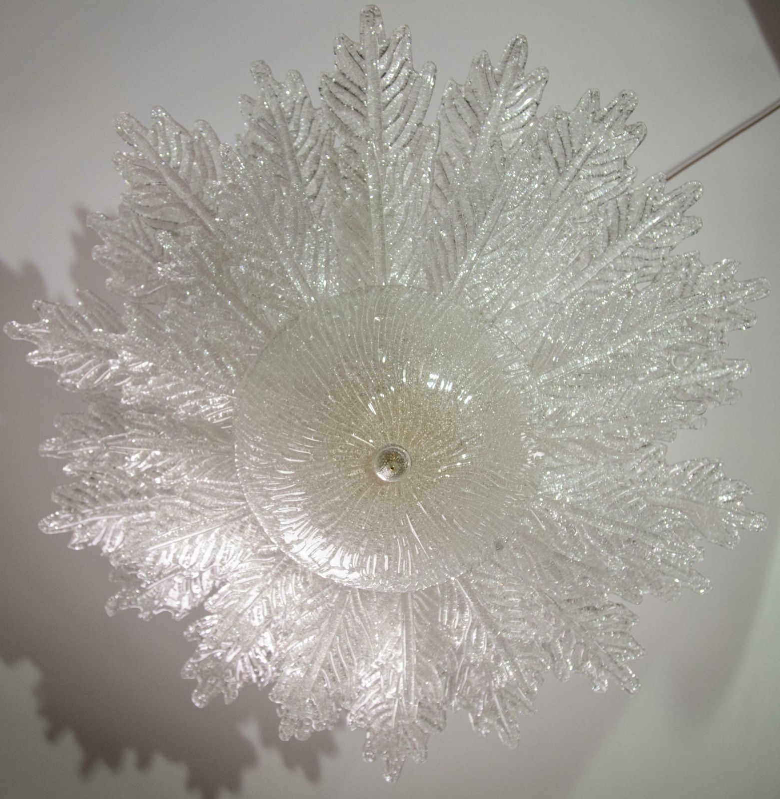 photo furniture Queen Elizabeth, Extra Large Big Size Vintage Murano Trasparent Glass Chandelier
