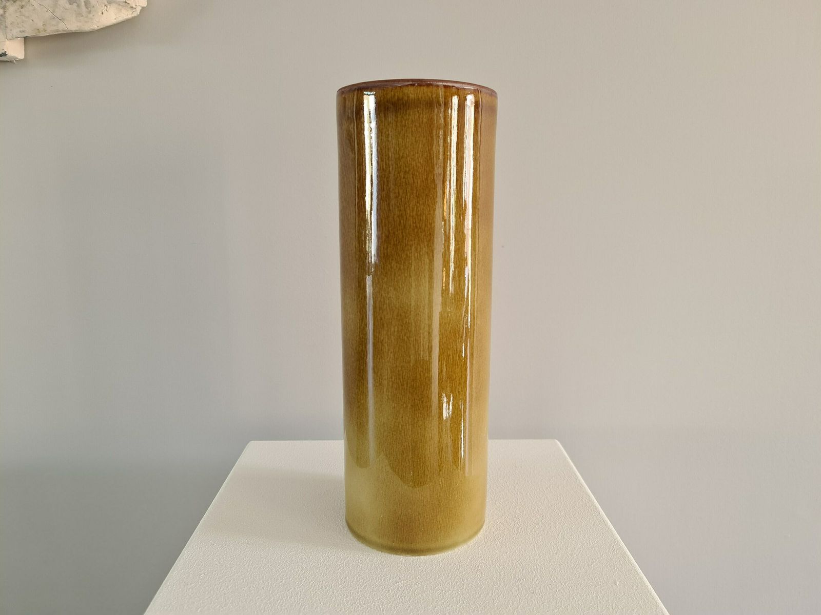 Tube Vase Of The 50s / Signed / Georges Jouve Style / Glazed Ceramics / 1950 / France / Artist / Mid Century / Xxth Century photo for sale