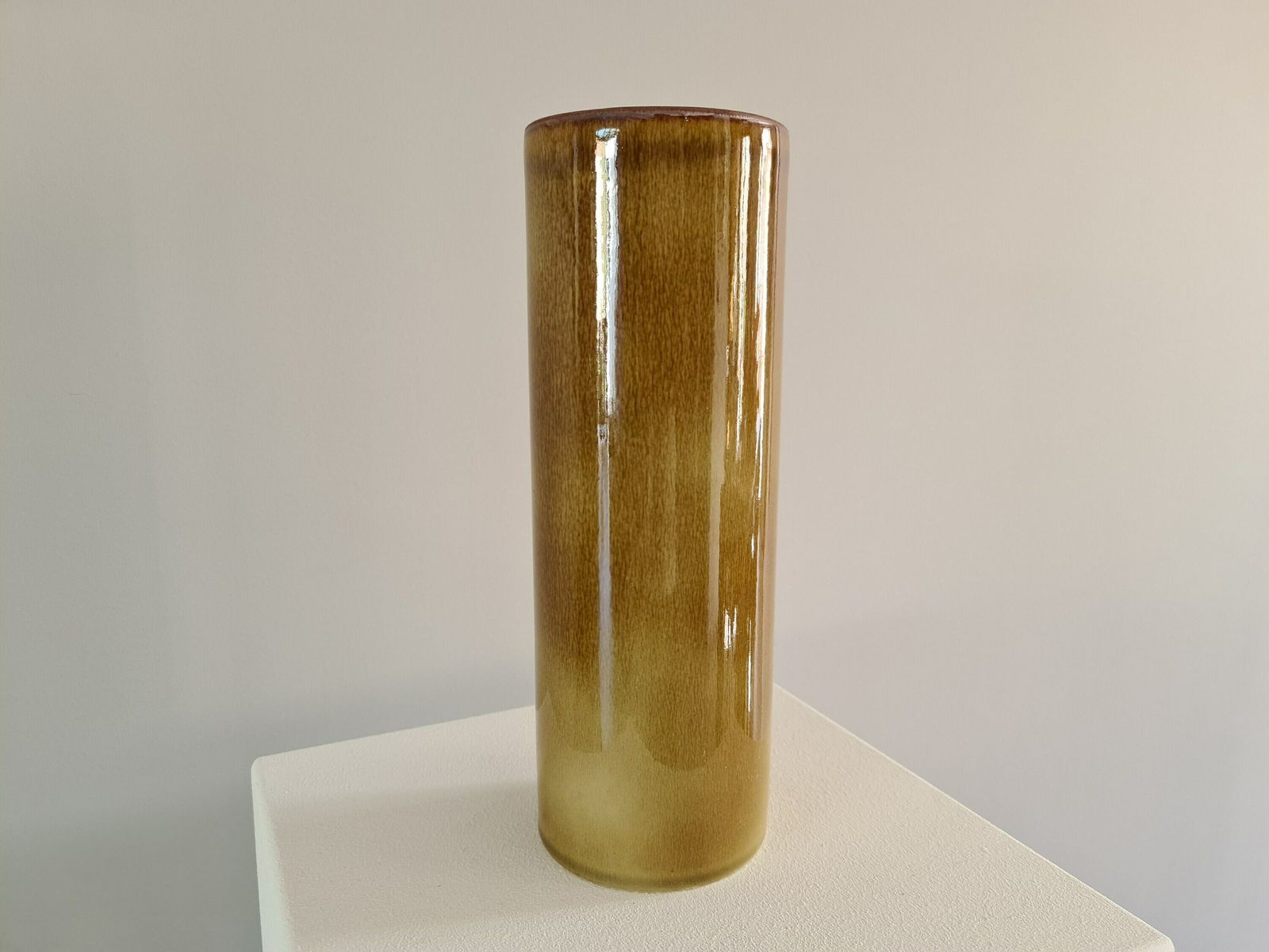 Tube Vase Of The 50s / Signed / Georges Jouve Style / Glazed Ceramics / 1950 / France / Artist / Mid Century / Xxth Century photo 183.0