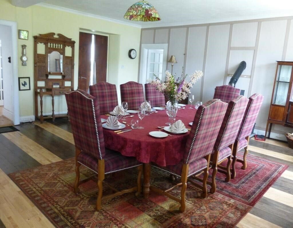 Ralph Lauren Polo Set Of 8 Tartan Dining Chairs photo furniture