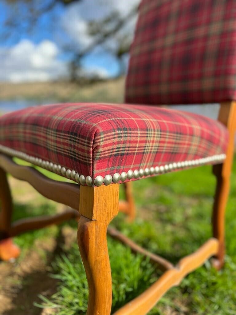Ralph Lauren Polo Set Of 8 Tartan Dining Chairs photo buy