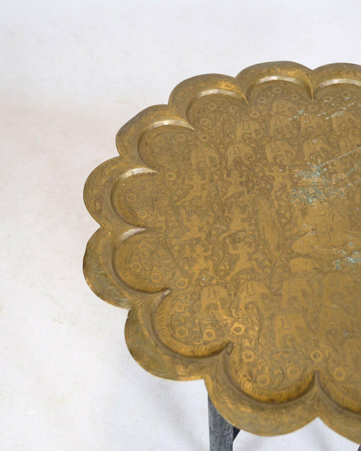 Table Indian Origin In Brass From 1950 photo for sale