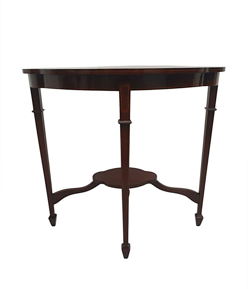 A Gorgeous Edwardian Marquetry Inlaid Occasional Table photo buy