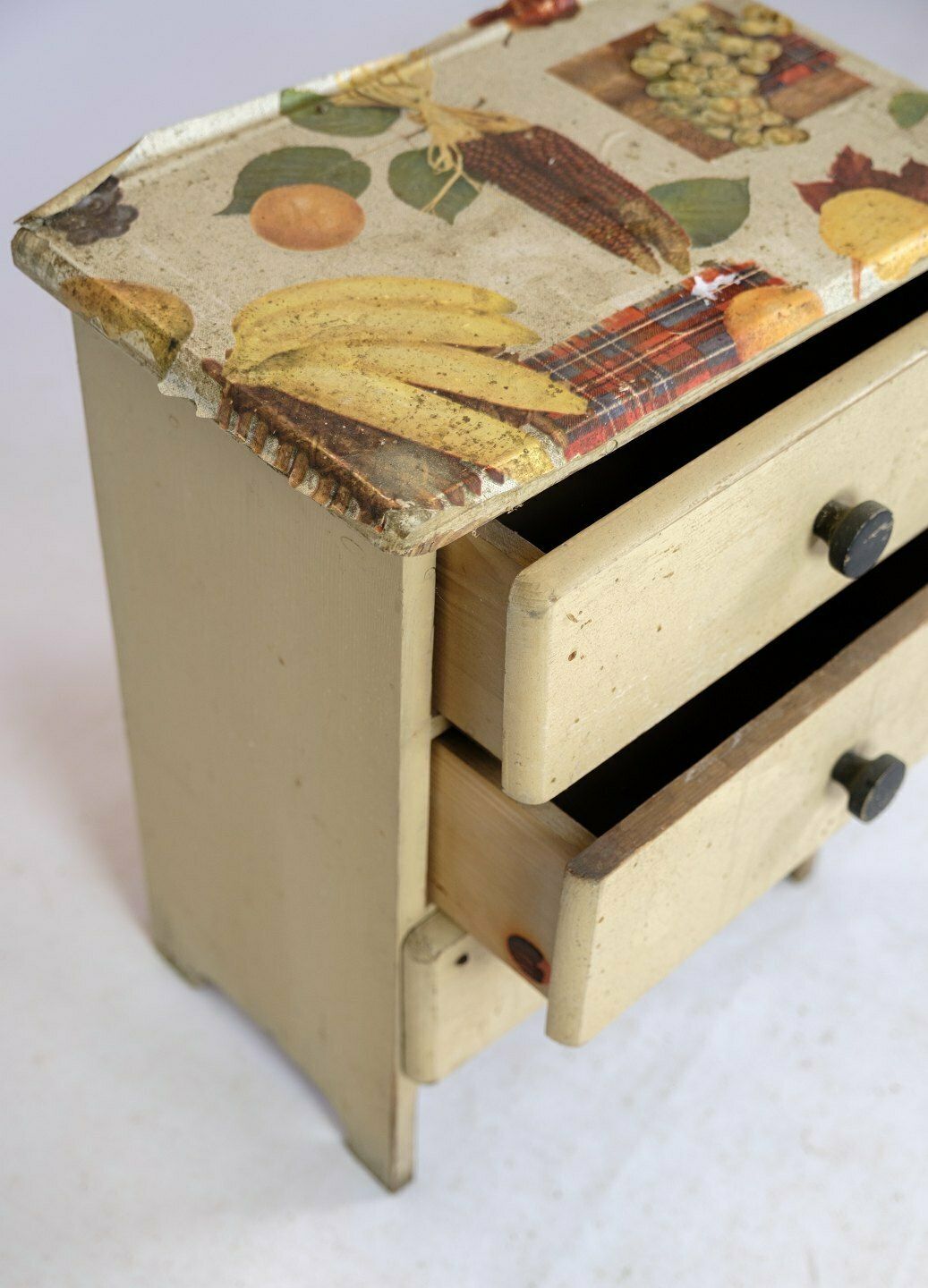 Children's Chest Of Drawers  In Painted Wood From 1890s photo Furniture