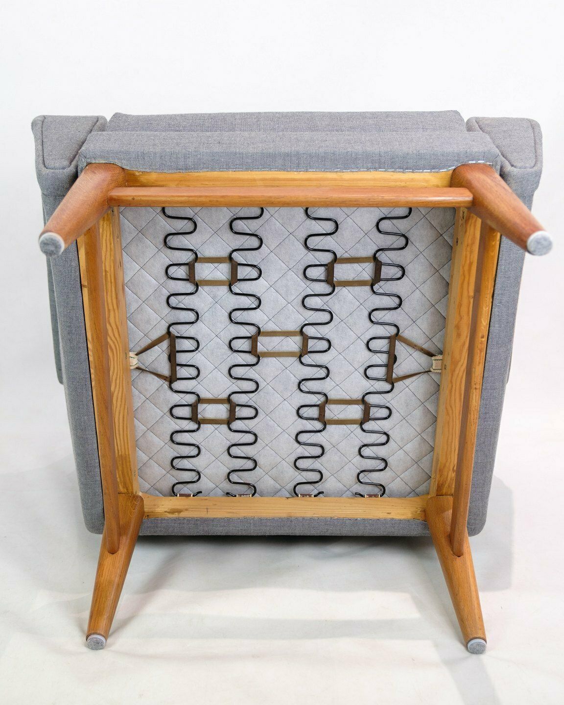 Armchair In Oak & Teak, Danish Design From 1960s photo vintage