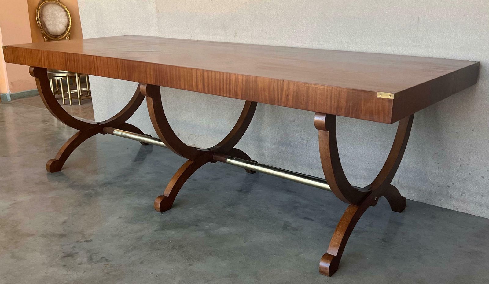 1930's Art Deco Large Dining Table Or Hall Table photo Furniture