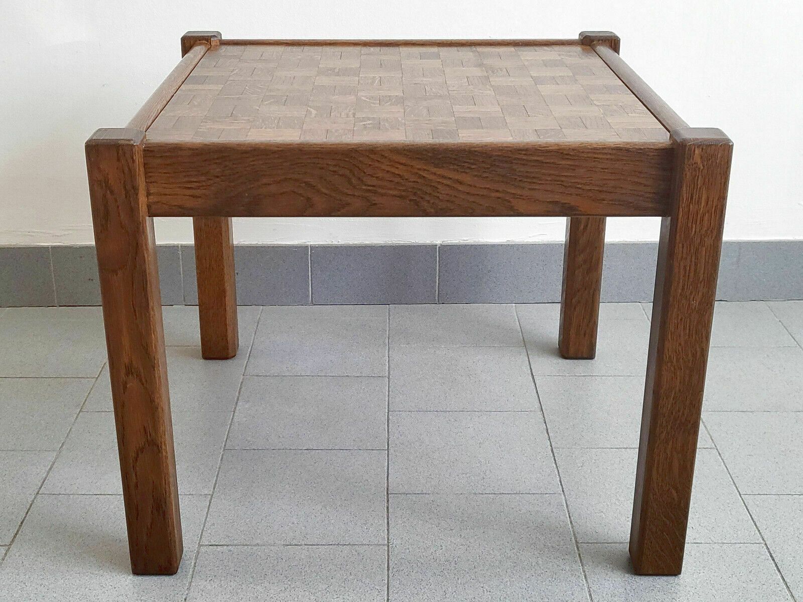 Low Table Vintage Appoint Table 1960 Plate In Markettery 60s Retro photo for sale
