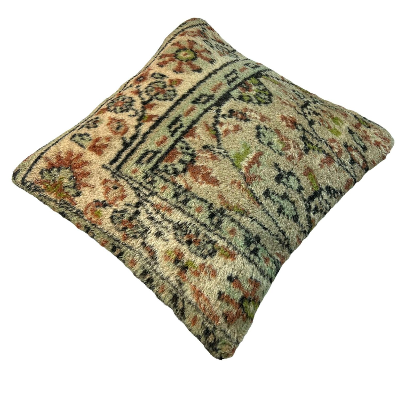 18'' X 18'' Vintage Handgemaakte Tapijtkussenhoes, 45 X 45 Cm Decoratieve Tapijtkussenhoes, Grote Vintage Turkse Tapijtkussenhoes photo buy